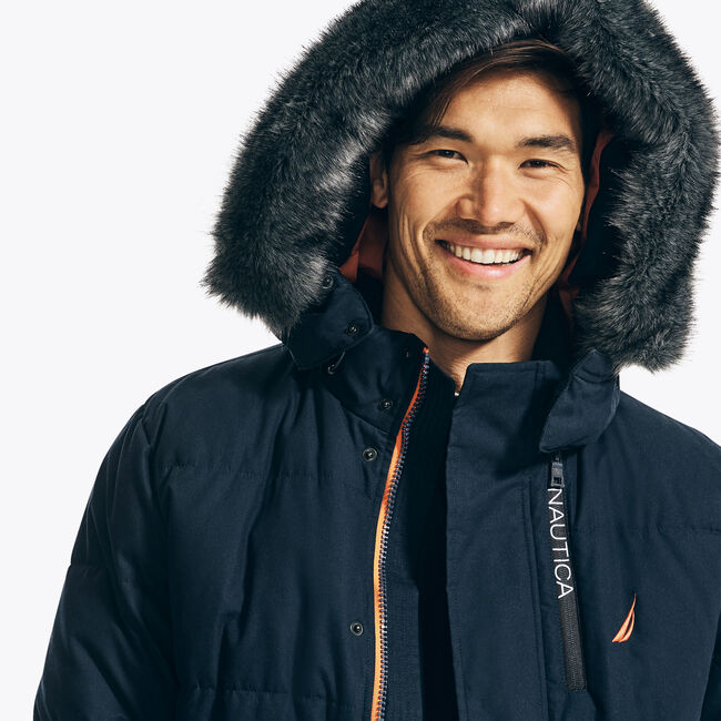 FAUX-FUR TRIMMED PARKA | Nautica