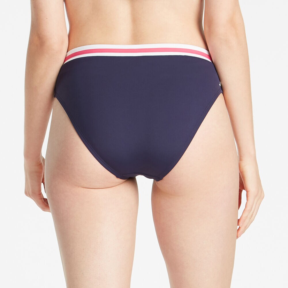 COLORBLOCK BIKINI BOTTOM,Crimson,large