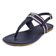 Bridgewater T-Strap Sandals,Navy,large