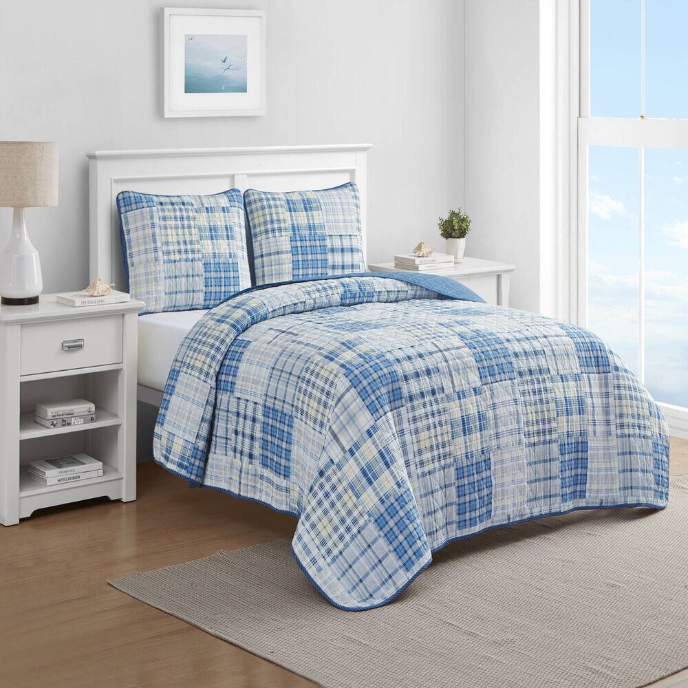 RAIEFORD KING REVERSIBLE QUILT AND SHAM SET,Heather,large