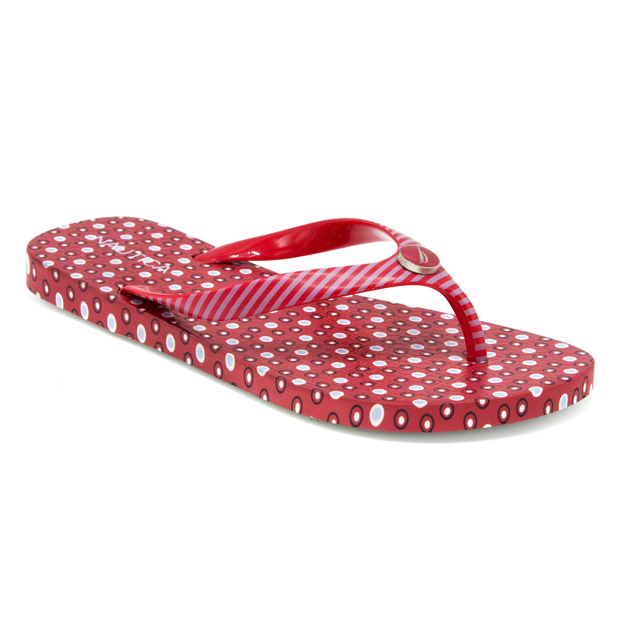 Mainsheet Flip Flops,Nautica Red,large