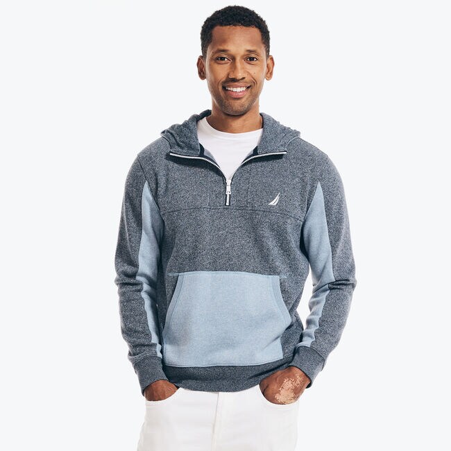 COLORBLOCK QUARTER-ZIP HOODIE