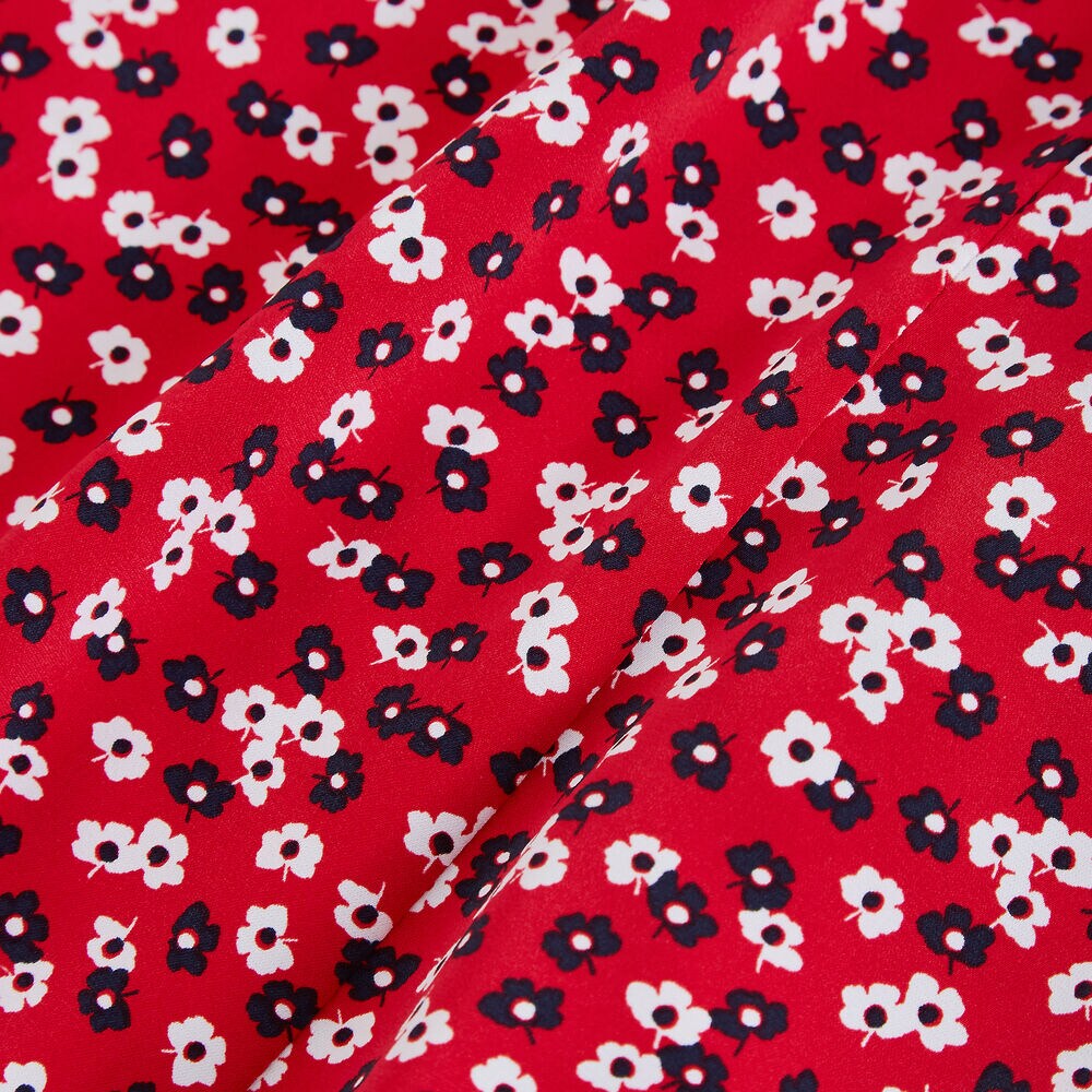 NAUTICA JEANS CO. FLORAL PRINT SLEEVELESS DRESS,Tomales Red,large