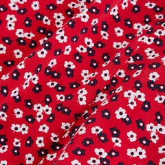 NAUTICA JEANS CO. FLORAL PRINT SLEEVELESS DRESS,Tomales Red,large
