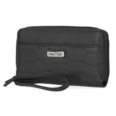PRINTED WRISTLET WALLET,Black,large