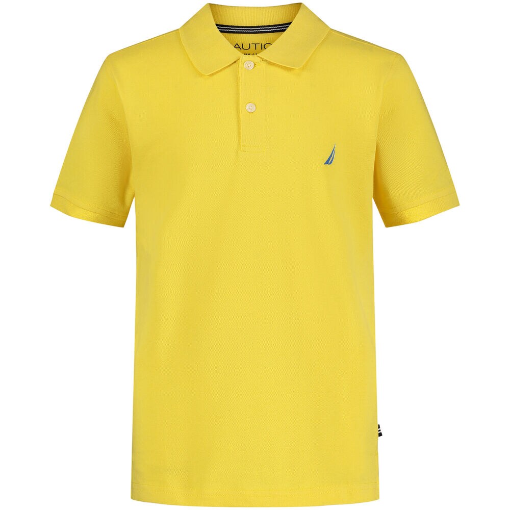 Boys' Solid Polo (8-20),Aspen Gold,large