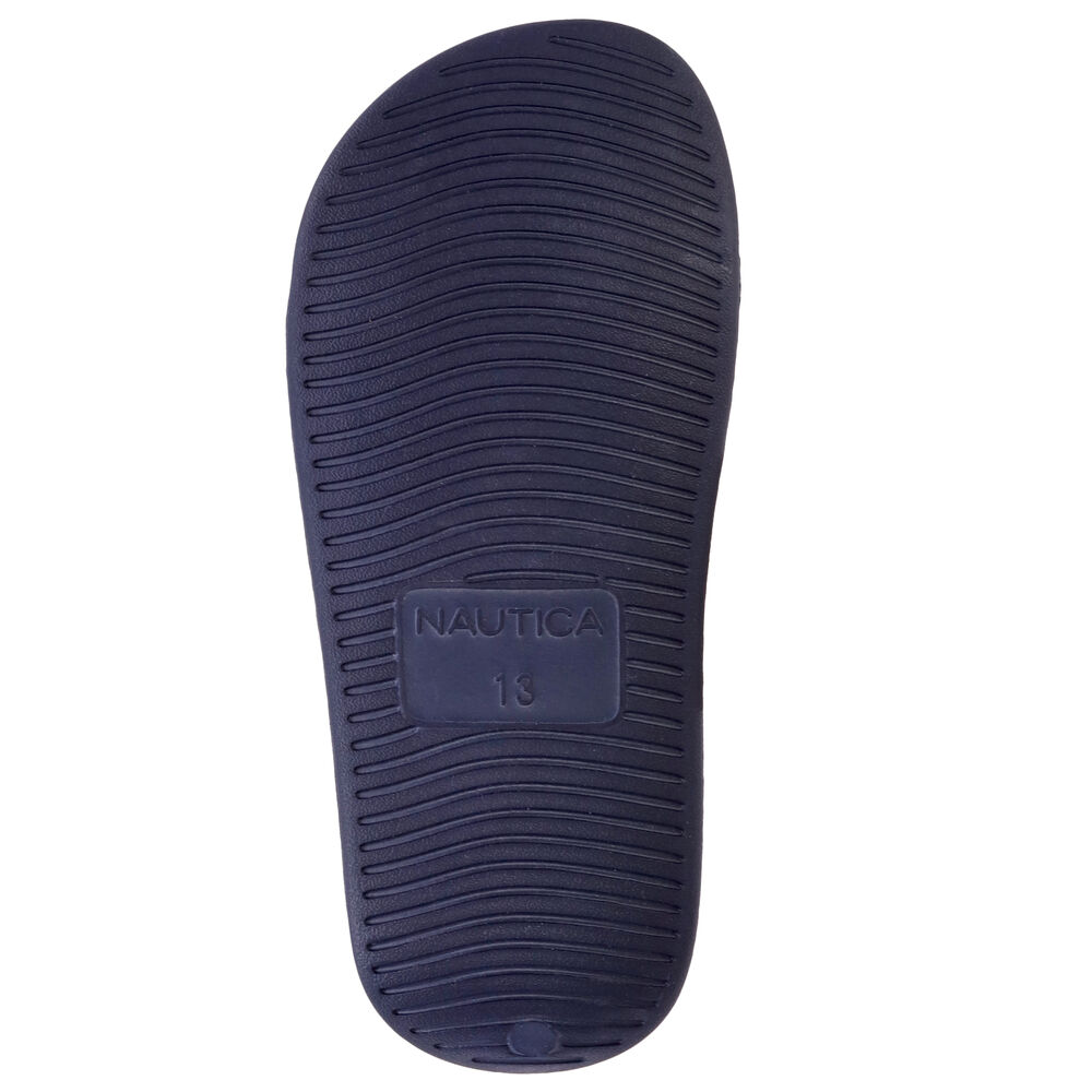 GIRLS' LOGO SLIDE SANDAL,Tugboat Red,large