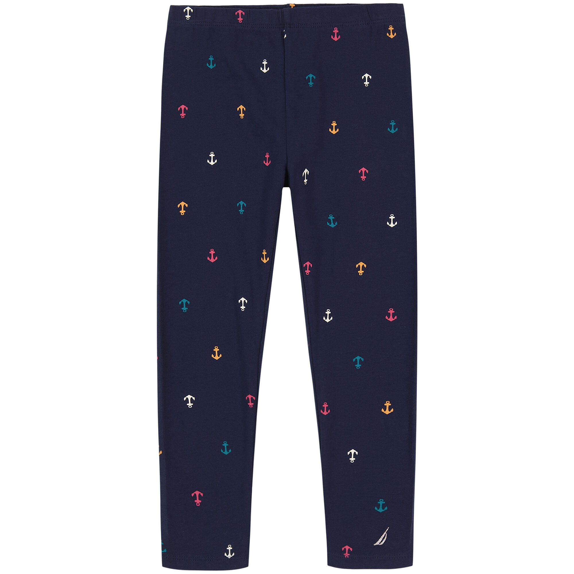 Girls' Solid Legging (7-16),Navy,large