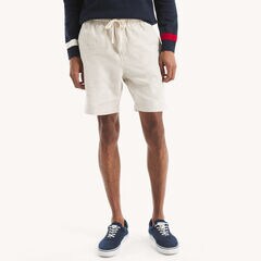 7" Yarn-Dyed Linen Short,Wheat Flax,large