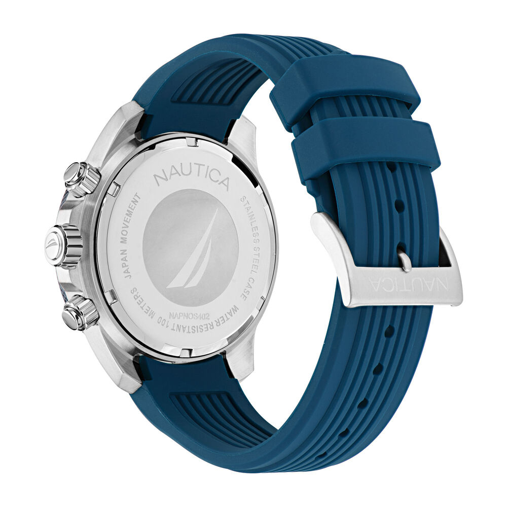 Nautica One Silicone Chronograph Watch,Multi,large