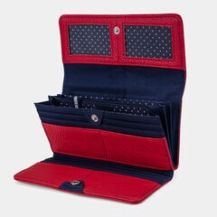 ABOVE BOARD BOXED CONTINENTAL WALLET,Nautica Red,large