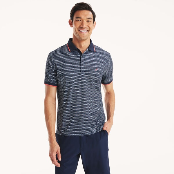 Navtech Classic Fit Golf Print Polo