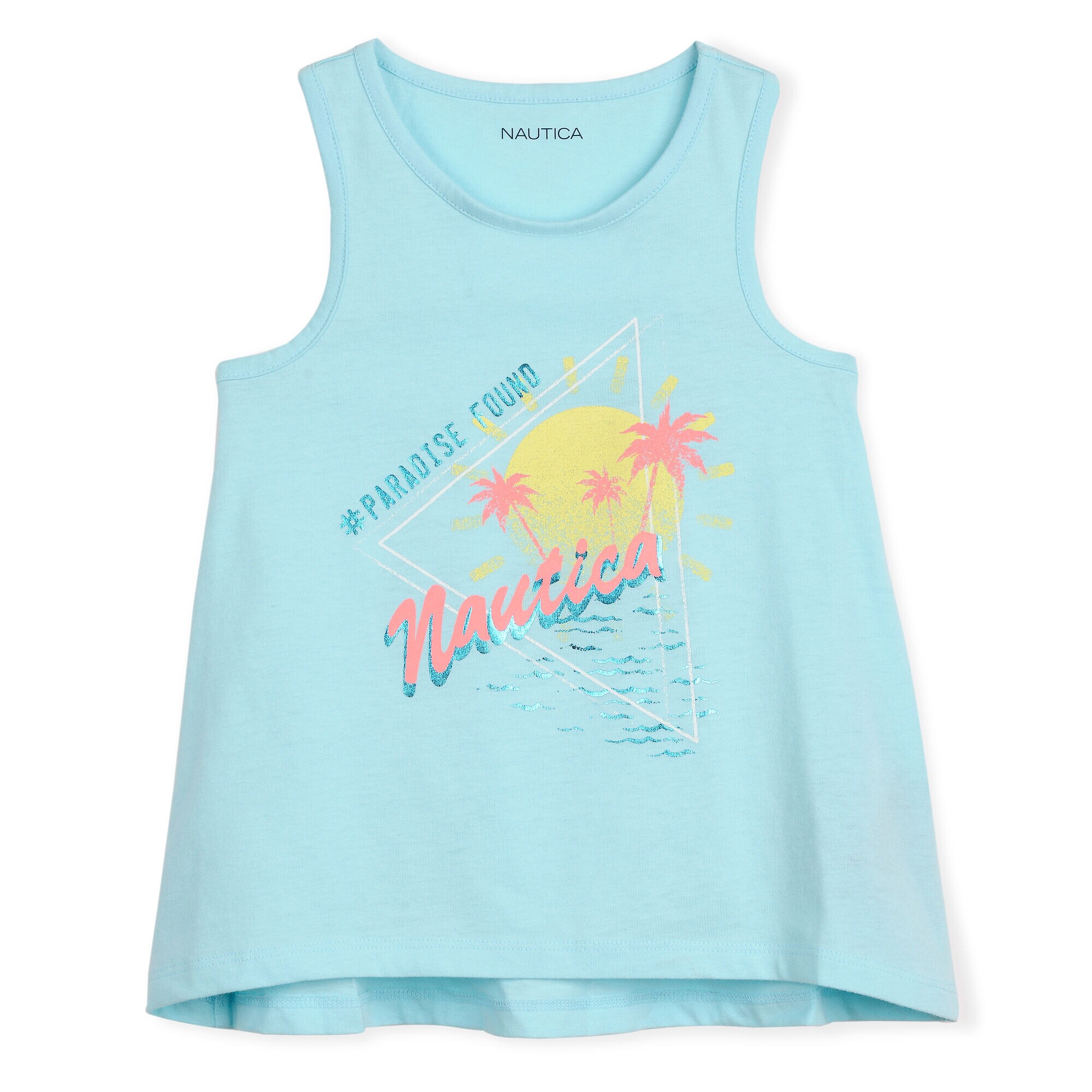 GIRL'S RETRO PARADISE TANK (7 - 16),Clear Sky Blue,large