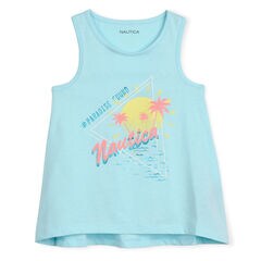 GIRL'S RETRO PARADISE TANK (7 - 16),Clear Sky Blue,large