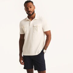 Classic Fit Polo,Sail White,large