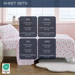 Jonesy Navy Full Sheet Set,Bali Bliss,large