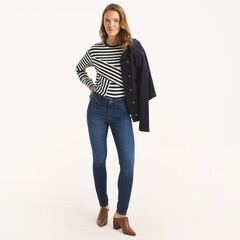 Mid-Rise Skinny Denim,Tugboat Blue,large