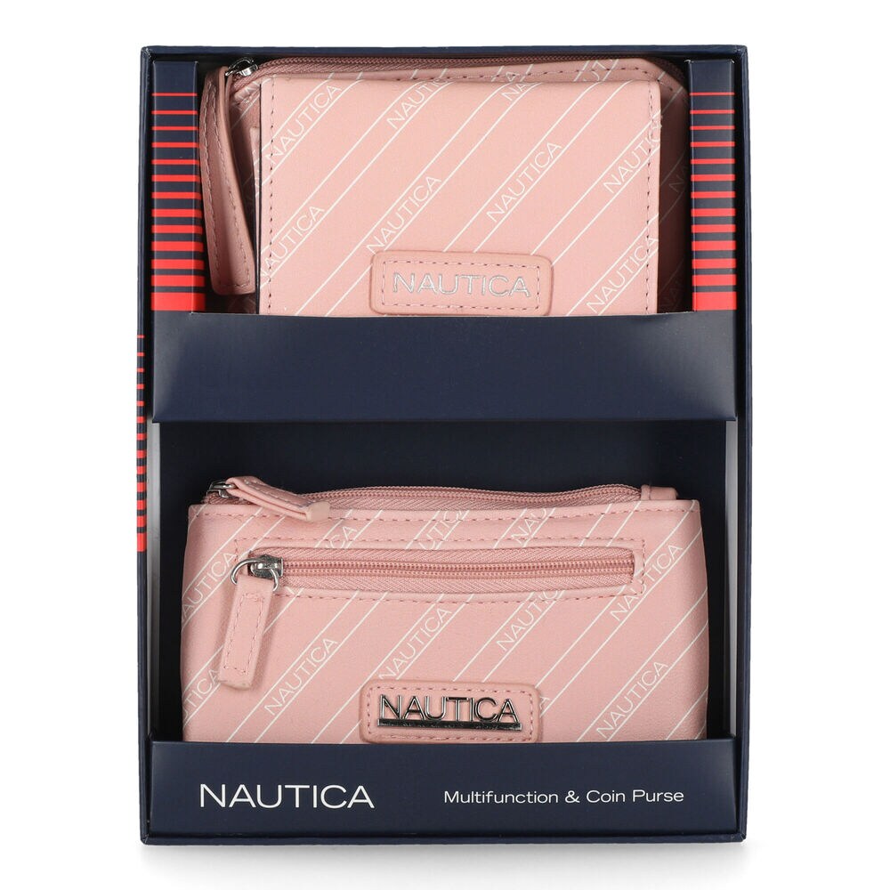 MINI WALLET AND COIN PURSE BOX SET,Carnation Pink,large