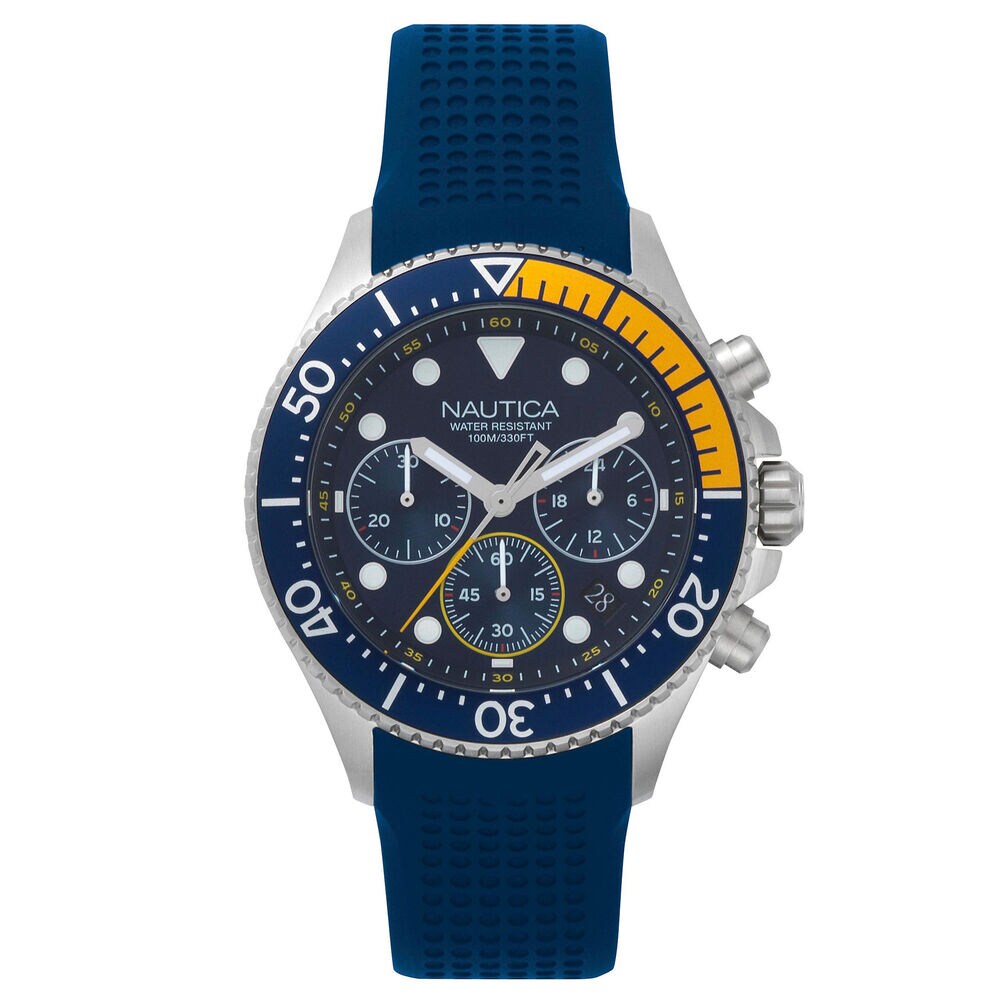 Westport Chronograph Watch - Navy,Navy,large
