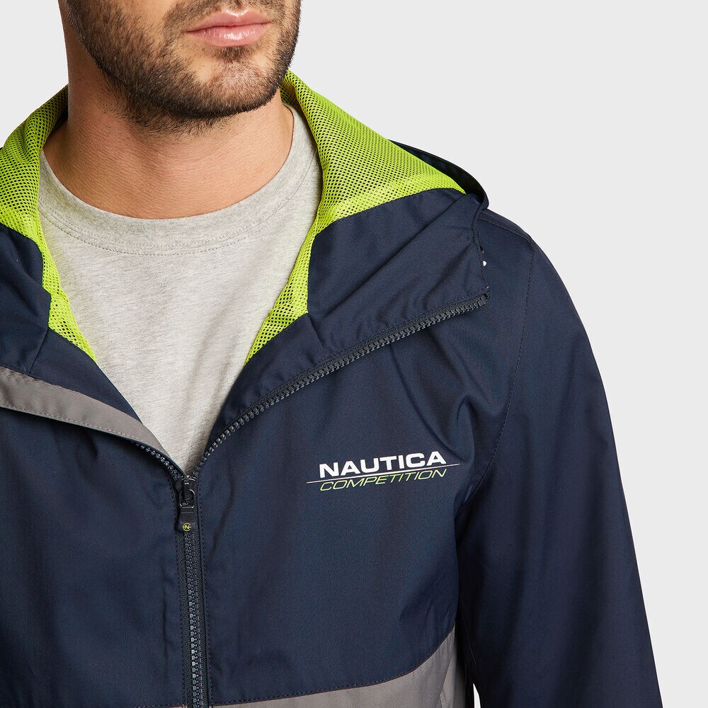 Competition Hooded Training Jacket,Navy,large