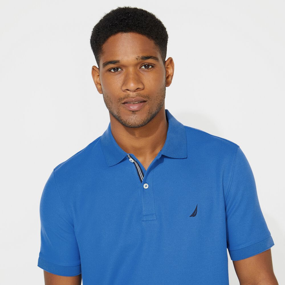 BIG & TALL STRETCH MESH POLO,True Navy,large