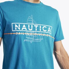 SAILING DIVISION GRAPHIC SLEEP T-SHIRT,True Navy,large