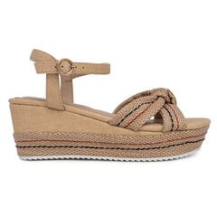 Wedge Sandal,Dark Brown Heather,large