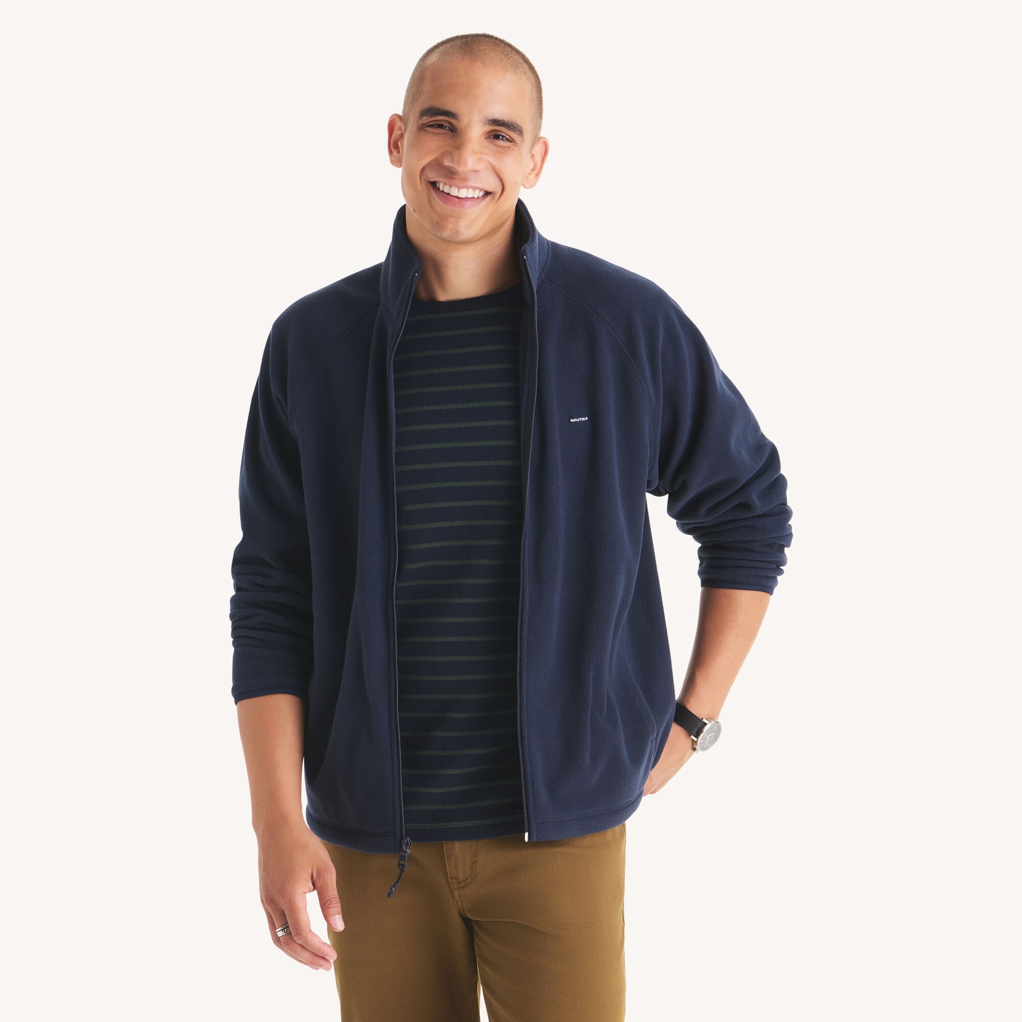 Nautex Fleece Full-Zip Jacket,Stellar Blue Heather,large