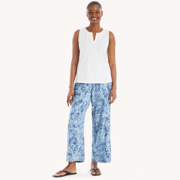 Scallop-Trim Tank Top