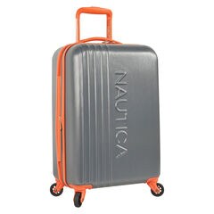 Lifeboat 20" Expandable Spinner Luggage,Grey Heather,large
