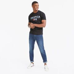 OCEAN PATTERN N83 GRAPHIC T-SHIRT,True Black,large