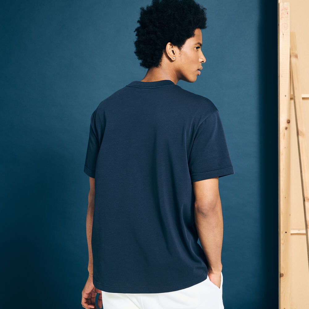 Eddie Win x Nautica Crewneck T-Shirt,Navy,large
