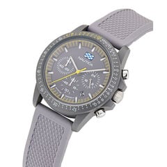 Nautica One Wheat Fiber Strap 3-Hand Watch,Pale Blue,large