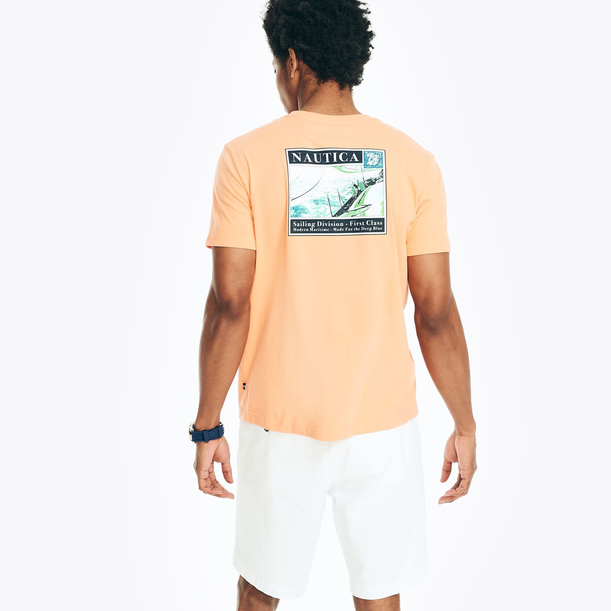 SAILING DIVISION GRAPHIC T-SHIRT,Orchid Pink,large