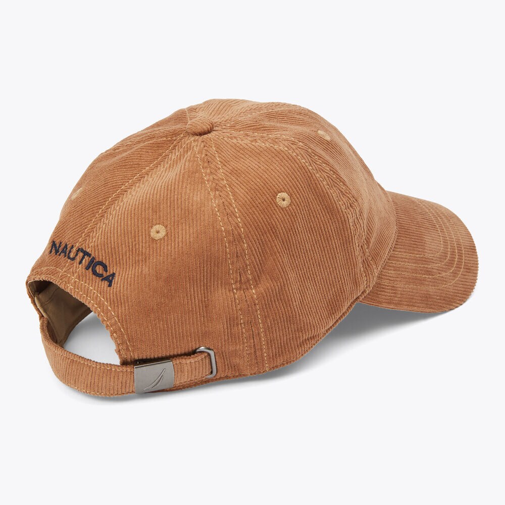 BRAND ICON CORDUROY CAP,ALL SPICE,large
