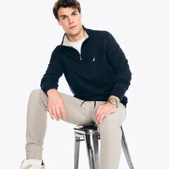 Navtech Quarter-Zip Sweater,Stellar Blue Heather,large