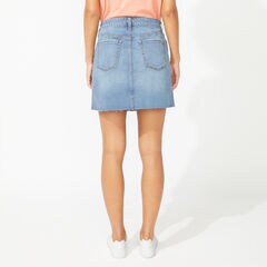 NAUTICA JEANS CO. DISTRESSED DENIM SKIRT,Sea Mist,large
