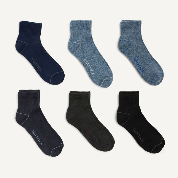 Quarter Socks, 6-Pack