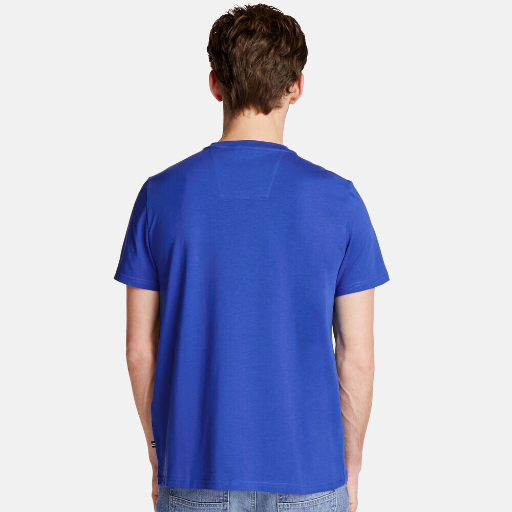 CREWNECK POCKET T-SHIRT,Windsurf Blue,large
