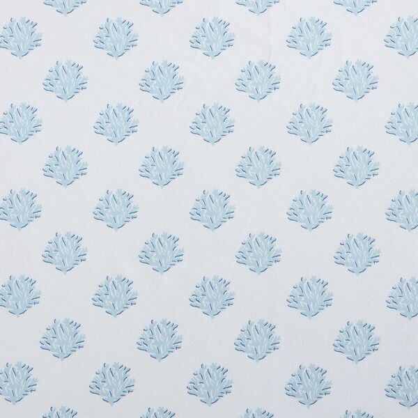 Coastal Coral Blue Full Sheet Set