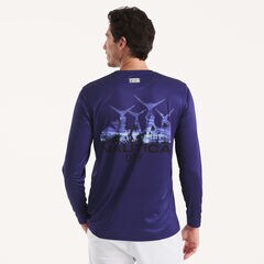 Nautica OTF Long-Sleeve UPF 50+ Shirt,Ice Blue,large