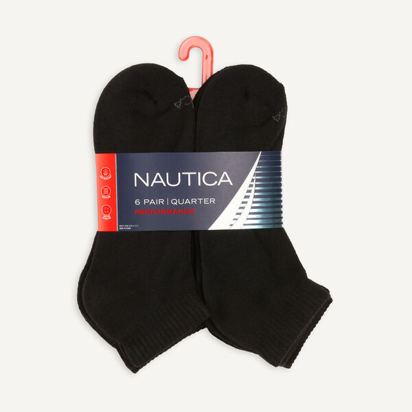 ATHLETIC CORE QUARTER SOCKS, 6-PACK