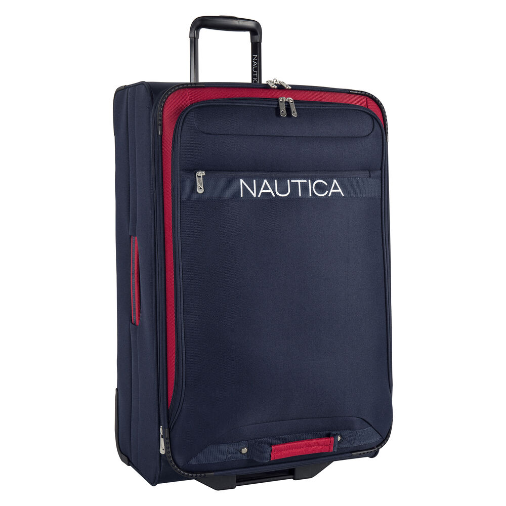 Hayes Point 28" Expandable Luggage in Navy/Red,Navy,large