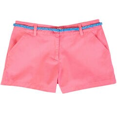 Little Girls' Twill Short (2T-7),Oxford Pink,large