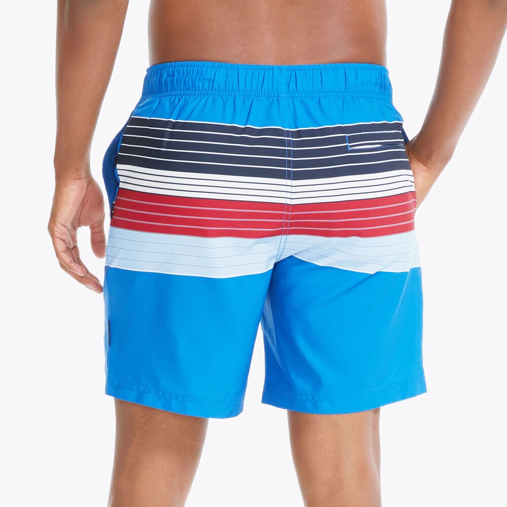 8" NAVTECH SUSTAINABLY CRAFTED STRIPED SWIM,True Navy,large