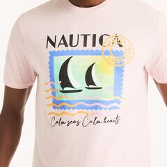 Calm Seas Graphic T-Shirt,Pale Orchid,large