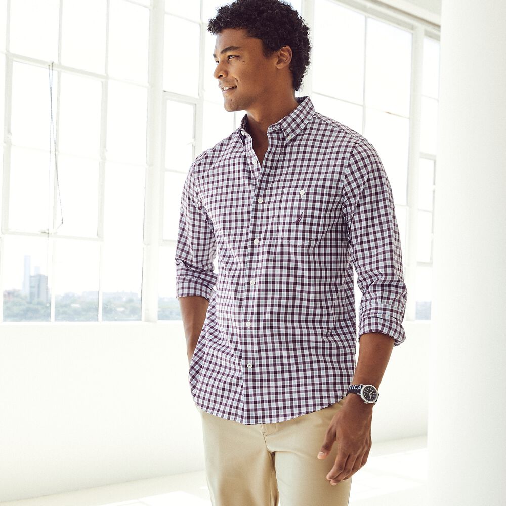 NAVTECH PLAID SHIRT,Ridge,large