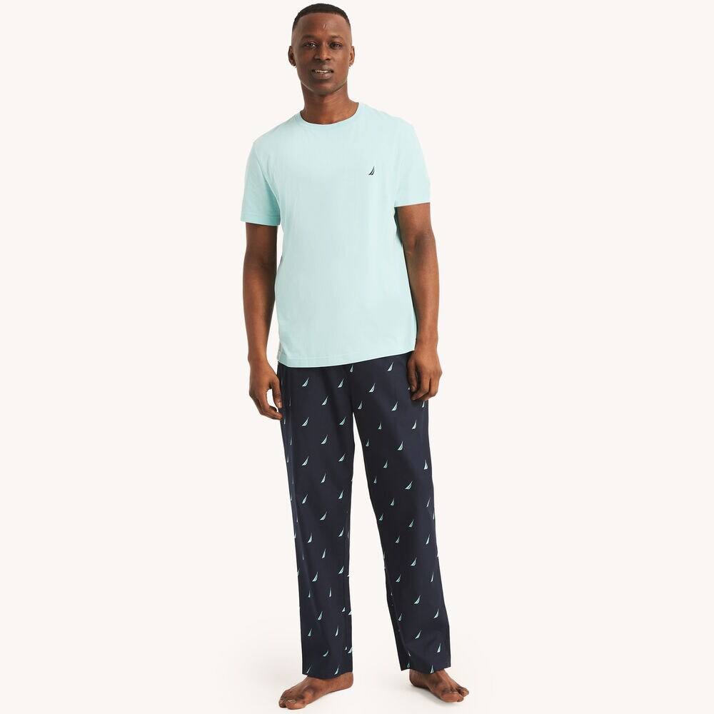 Printed Pajama Pant Set,Pale Coral,large