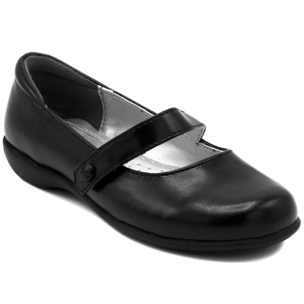 Girls' Doane Mary Jane Flats,Black,large