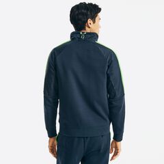 COLORBLOCK RAGLAN FULL-ZIP SWEATSHIRT,Navy,large